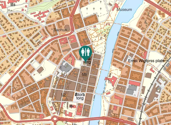 Karta over Klostergatan