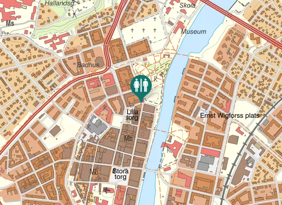 Karta over Storgatan