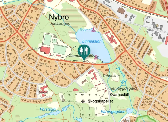 Karta over Grönvägen
