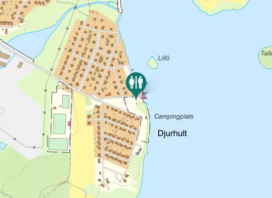 Karta over Badstrandsvägen