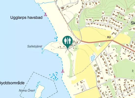 Karta over Strandkantsvägen