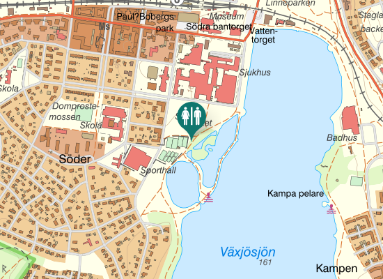 Karta over Strandvägen