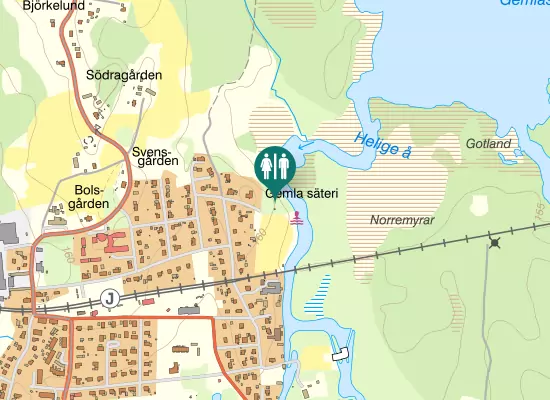 Karta över Säterivägen