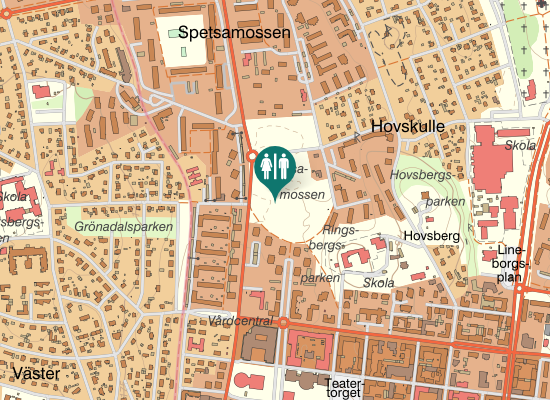 Karta over Liedbergsgatan