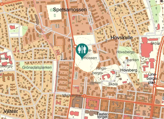 Karta over Liedbergsgatan
