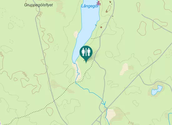 Karta over Långegöl
