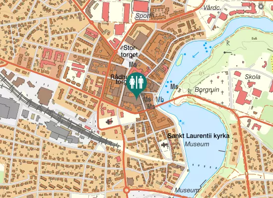 Karta over Storgatan
