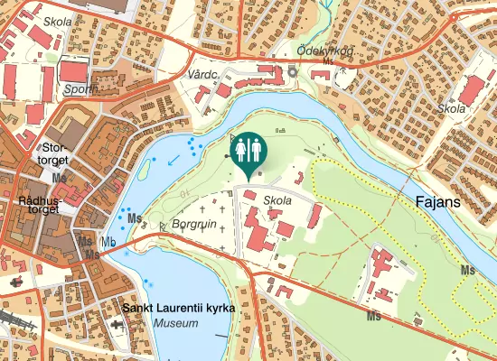 Karta over Läroverksgatan