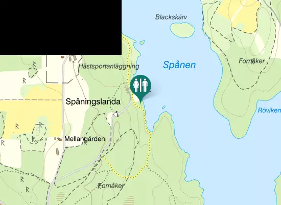 Karta over Elljusspår Spåningslanda