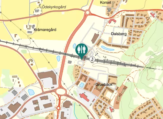 Karta over Tågvägen