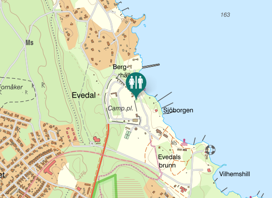 Karta over L J Brandts väg