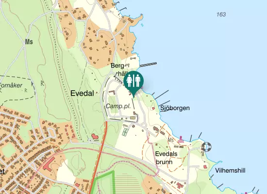 Karta over L J Brandts väg