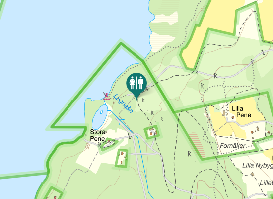 Karta over Penevägen