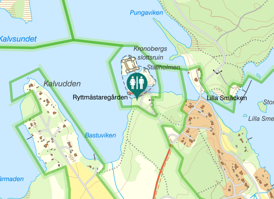 Karta over Gamla Kronobergsvägen