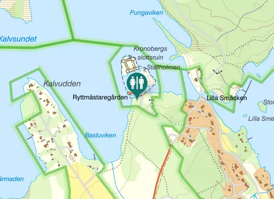 Karta over Gamla Kronobergsvägen