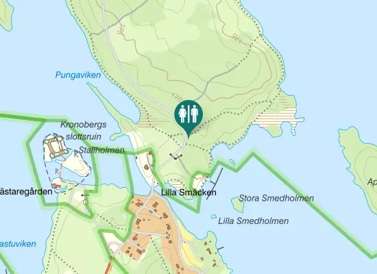 Karta over Evedalsvägen