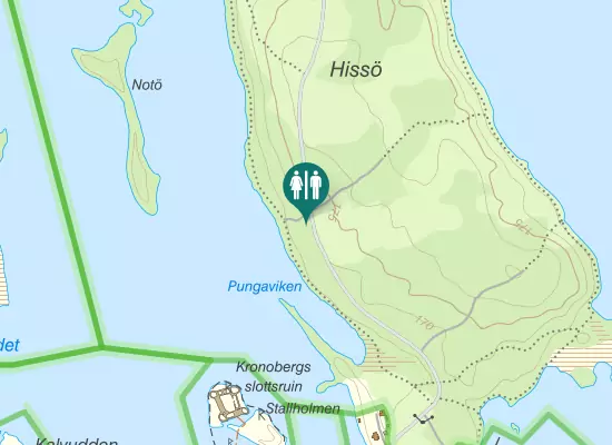 Karta over Gamla Kronobergsvägen