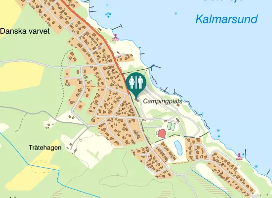 Karta over Servicebyggnad 1