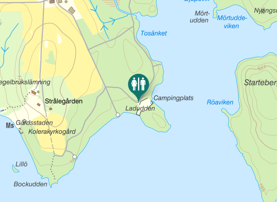 Karta over Ekna Naturcamping
