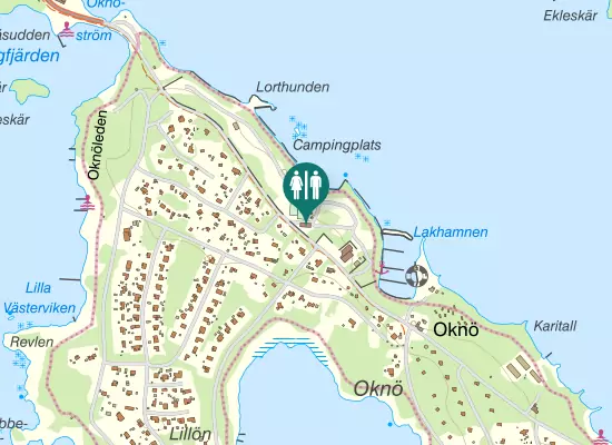 Karta over Frugrundsvägen