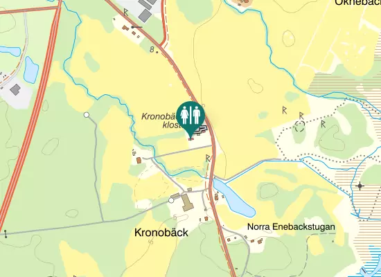Karta over Timmernabbsvägen