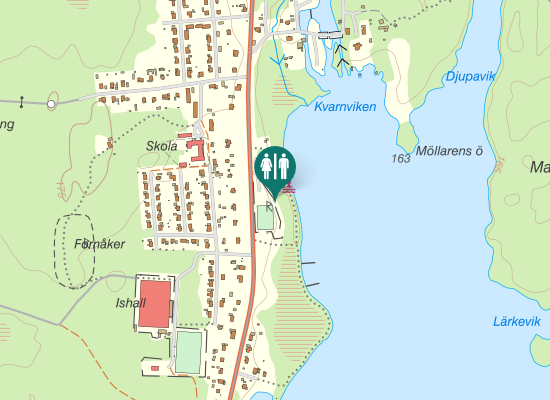 Karta over Åbyforsvägen