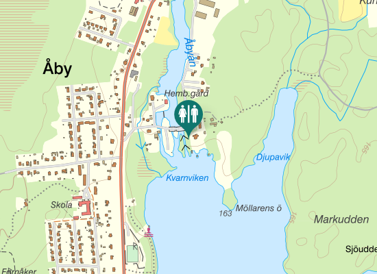 Karta over Slussvägen