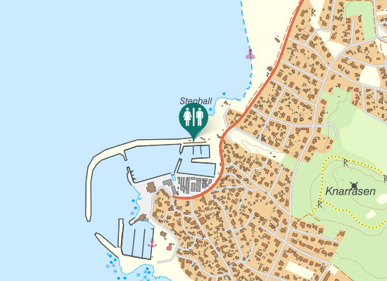 Karta över Strandbackavägen