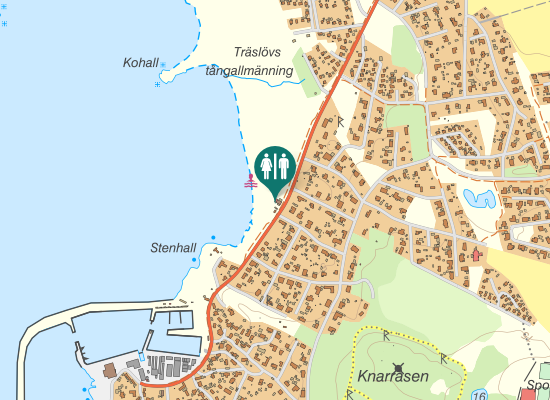 Karta över Strandbackavägen