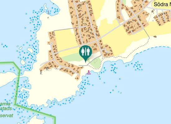 Karta över Svarteskärsvägen