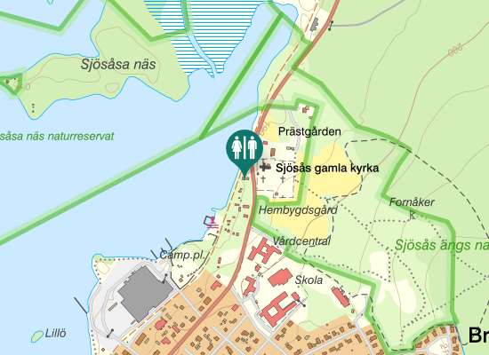 Karta over Sjösåsvägen