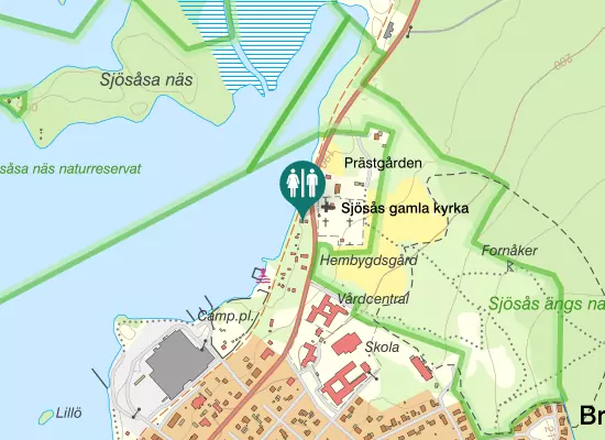Karta over Sjösåsvägen