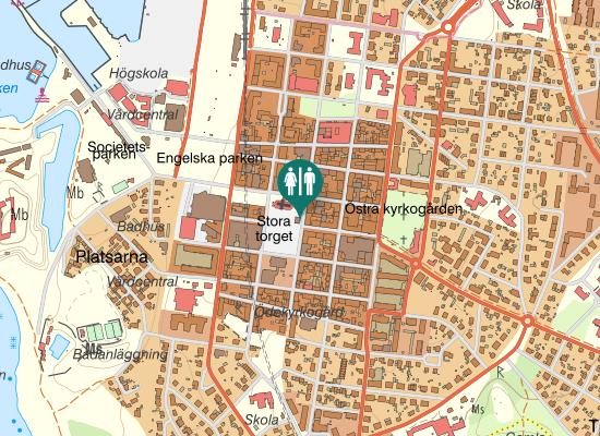 Karta över Stora torget