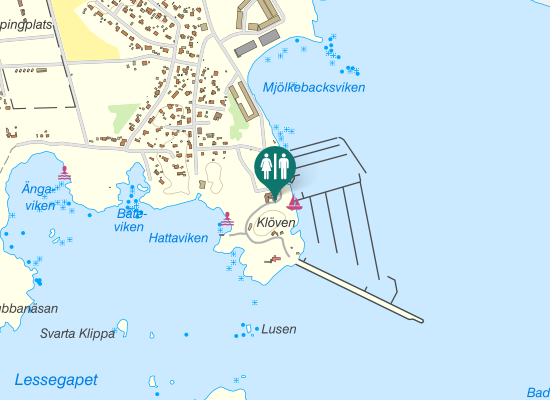 Karta över Änggärdevägen