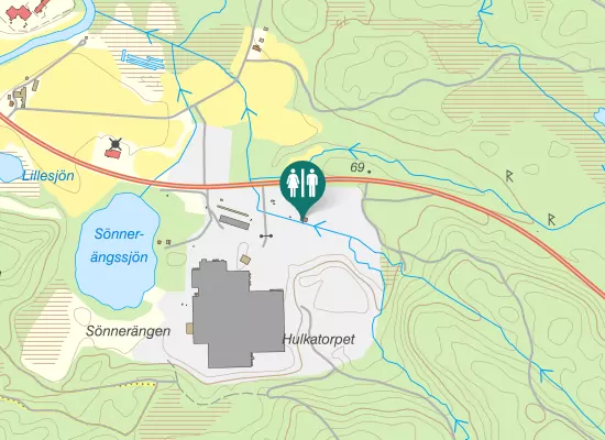 Karta over Värnamovägen