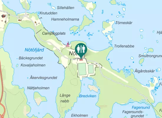 Karta over Nötövägen