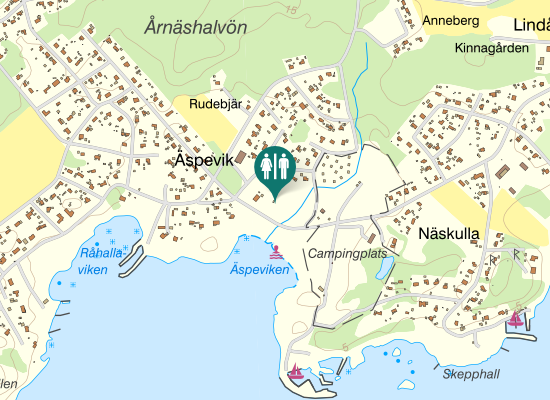 Karta över Lindåsvägen