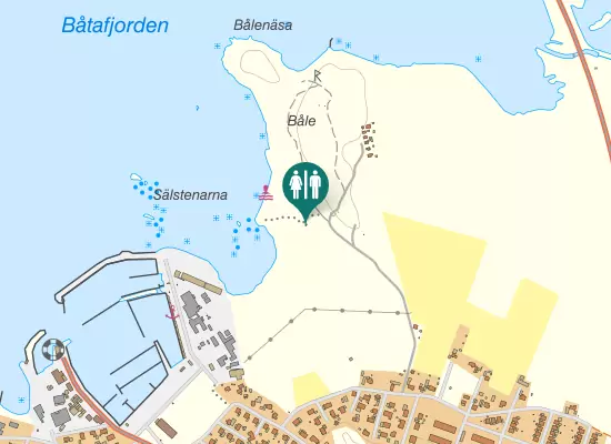 Karta over Bålevägen