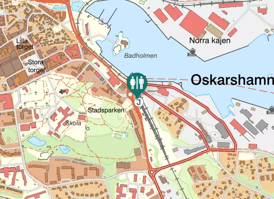 Karta over Åsavägen