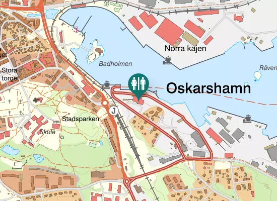 Karta over Verkstadsgatan