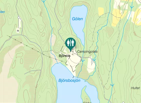 Karta over Anderstorpsvägen