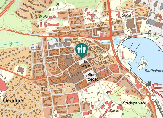 Karta over Köpmangatan