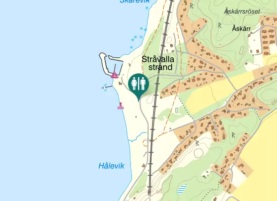 Karta over Håleviksvägen