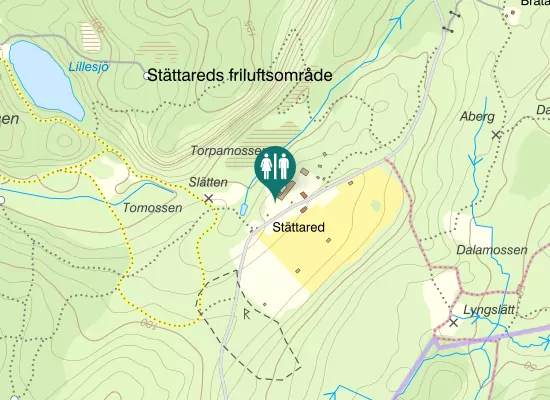 Karta over Stättaredsvägen