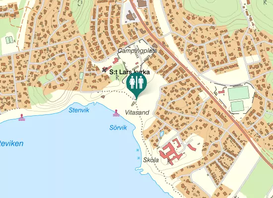 Karta over Åsa Kustpromenad