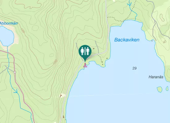 Karta över Stättaredsvägen