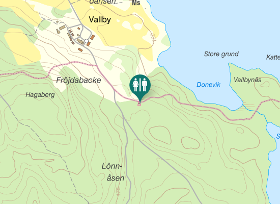 Karta over Lövbacksvägen