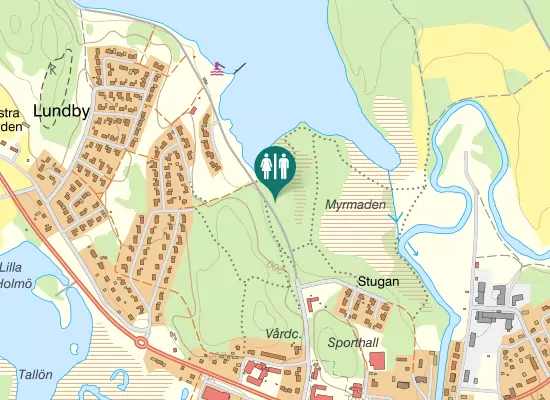 Karta over Slättsjövägen