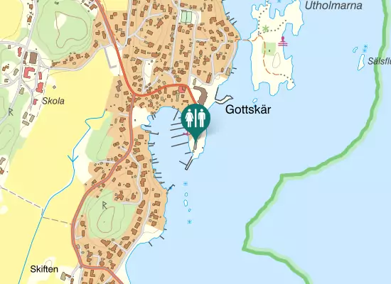 Karta over Gottskärsvägen