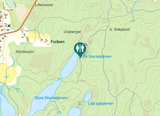 Karta over Överlidavägen